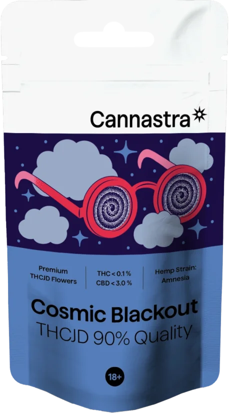 Cannastra THCJD Flower Cosmic Blackout, THCJD 90% calitate, 1g - 100 g