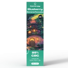 Canntropy Vaporizador CBC Panqueque de Plátano y Arándanos, 95 % CBC, 1 ml
