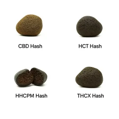 Morocco Hash sample set - CBD Hash, HCT Hash, HHCPM Hash, THCX Hash, 4 x 1 g
