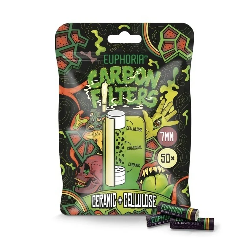 Euphoria Celulóza + keramický uhlíkový filter, 50 ks