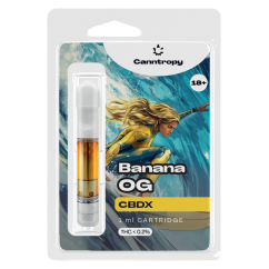 Cartucho Canntropy CBDX Banana OG, CBDX 10 %, 1 ml