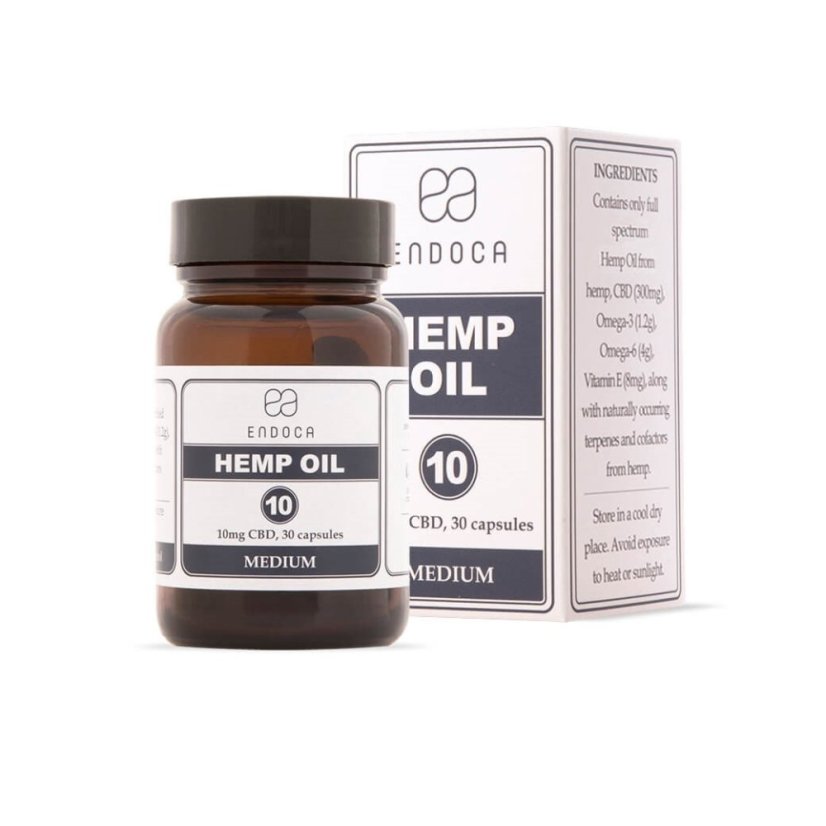 Endoca Kapsule s konopným olejom 300 mg CBD, 30 ks
