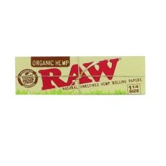 RAW Karti tat-tidwir tal-qanneb organiku 1¼ - karti tat-tidwir naturali mhux raffinati, 50 folja