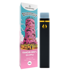 Canntropy THCB Vape Pen Strawberry Shortcake, THCB 95% quality, 1 ml