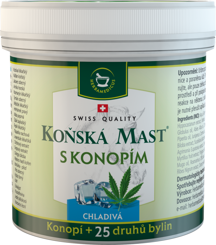 Herbamedicus Hevosbalsami hamppujäähdytyksellä, 250 ml