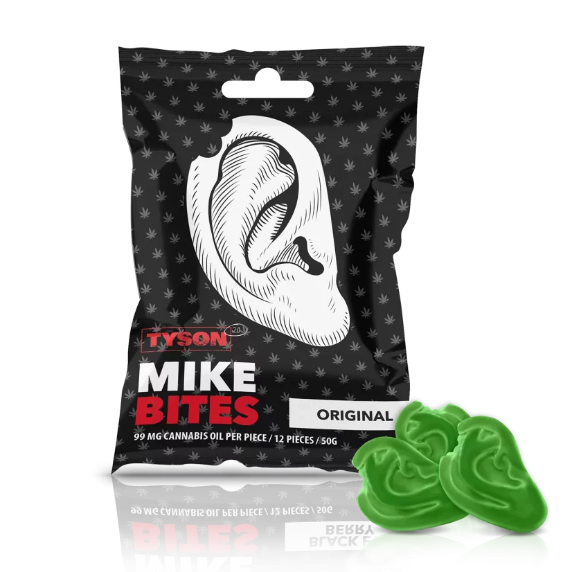 Tyson 2.0 Mike's Bites Original Cannabis Gummies -kannabisviinikumit, 50 g