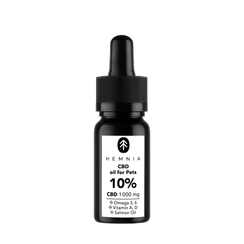 Hemnia CBD lohiöljyssä eläimille - 10 % CBD, 1000 mg, 10 ml
