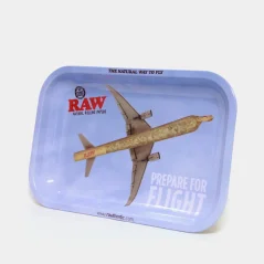 RAW – Prepare For Flight Medium Metal Rolling Tray