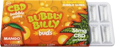 Bubbly Billy Buds Mango Makuinen Purukumi (36 mg CBD), 17 g