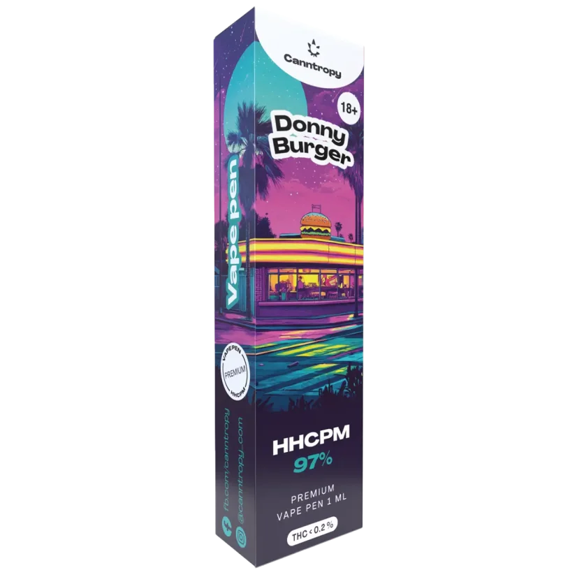 Canntropy HHCPM Vape Pen Donny Burger, calitate HHCPM 97%, 1 ml