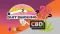 Motivational smoking cessation illustration highlighting the use of CBD, includes symbols such as a broken cigarette and CBD that can help with quitting
