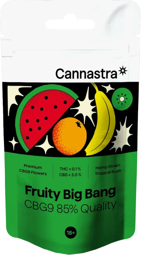 Cannastra CBG9 Flower Fruity Big Bang, CBG9 85% quality, 1g - 100g