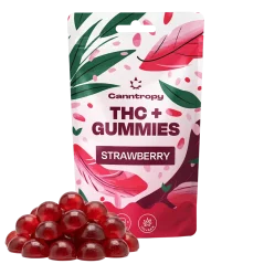 Canntropy THC+ Gummies Strawberry, 30pcs x 5mg, 150 g