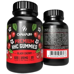 CanaPuff HHC Gummies Black Cherry, 20 ks x 25 mg, 500 mg, 70 g