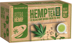 Astra Hemp Zelený čaj 25 mg Konopný olej (Balenie 20 vrecúšok), 30 g