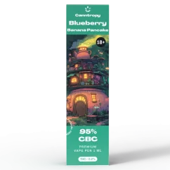 Canntropy Vaporizador CBC Panqueque de Plátano y Arándanos, 95 % CBC, 1 ml