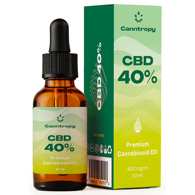 Canntropy CBD Premium Cannabinoid Oil - 40 % CBD, 400 mg/ml