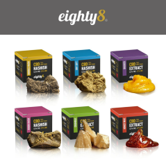 Eighty8 CBD Konċentrati - Kollha f'Sett Wieħed, 6 tipi x 1 gramma
