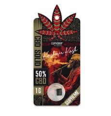 Euphoria CBD Solid Hash Kashmir Kush, CBD 50%, 1 g