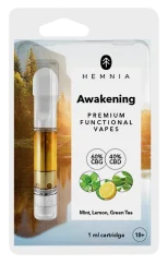 Hemnia Cartridge Awakening - 60 % CBG, 40 % CBD, sitruuna, minttu, vihreä tee, 1 ml