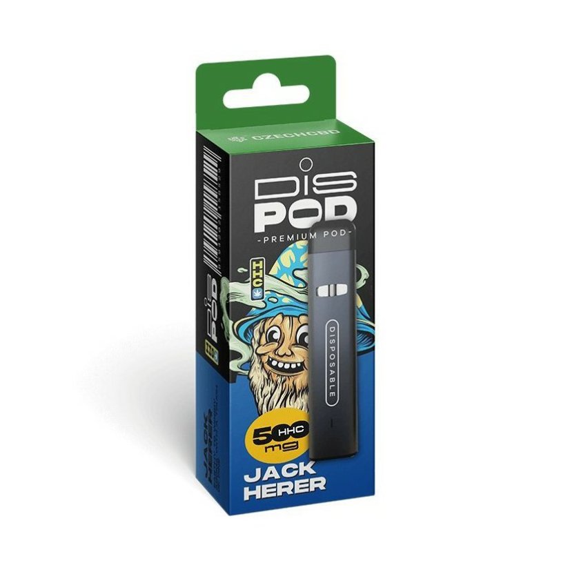 Czech CBD HHC Vape Pen disPOD Jack Herer 500 mg, 0,5 ml
