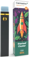 Cannastra CBD jednokratna vape olovka Starleaf Cluster, CBD 95 %, 1 ml