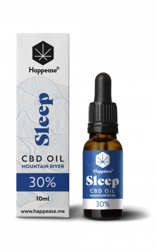 Happease Sleep CBD Olej Mountain River, 30 % CBD, 3000 mg, 10ml