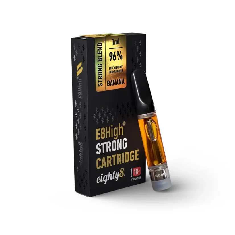Eighty8 E8High Kasetti Banana, 96 % E8High, 1 ml
