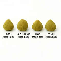 Moon Rock Flowers sample set - CBD Moon Rock, HCT Moon Rock, 10-OH-HHCP Moon Rock, THCX Moon Rock, 4 x 1 g
