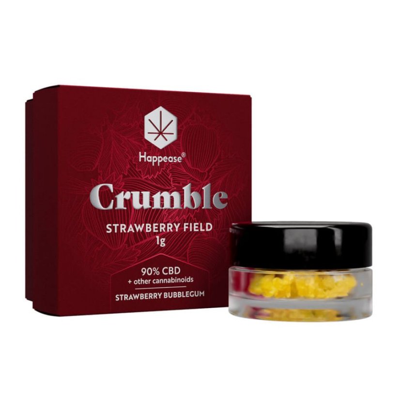 Happease - Extrakt Strawberry Field Crumble, 90% CBD, 1 g