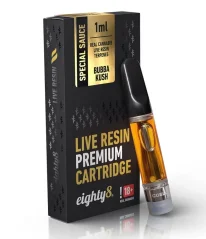Eighty8 CBD-patruuna Bubba Kush elävää hartsiterpeeniä, 1 ml