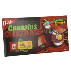 Cannaline Cannabis Airlines konopná tmavá čokoláda, 80 g