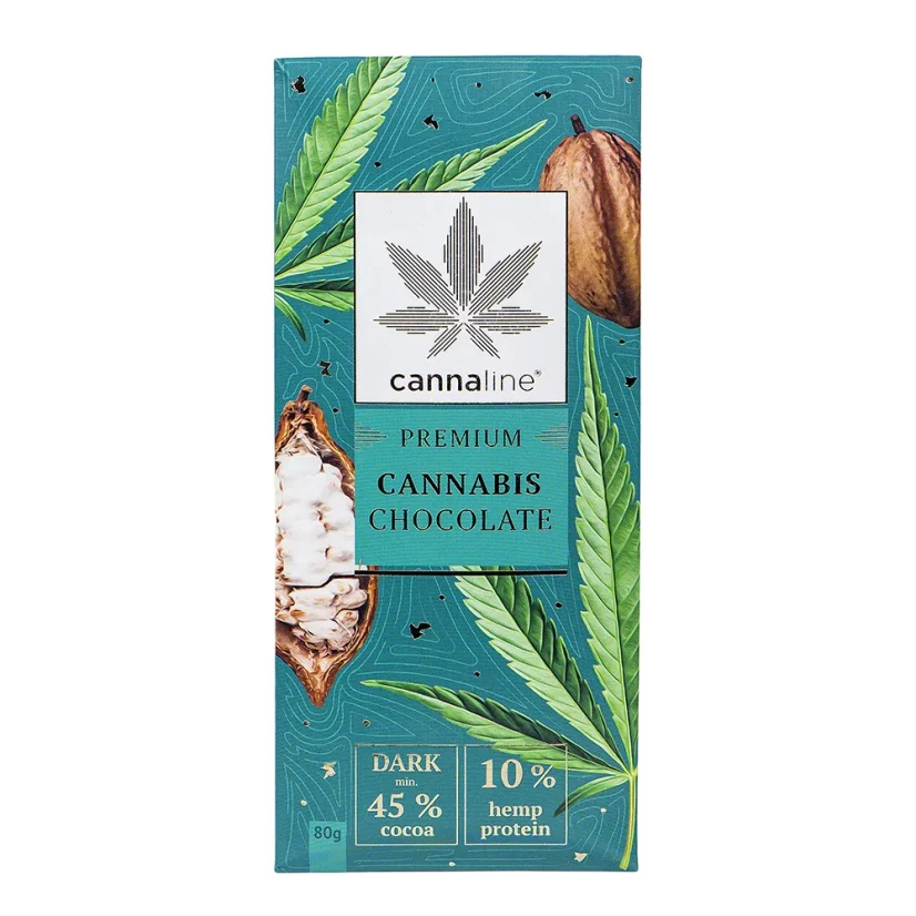 CANNALINE Cannabis Chocolate Dark, 80 g