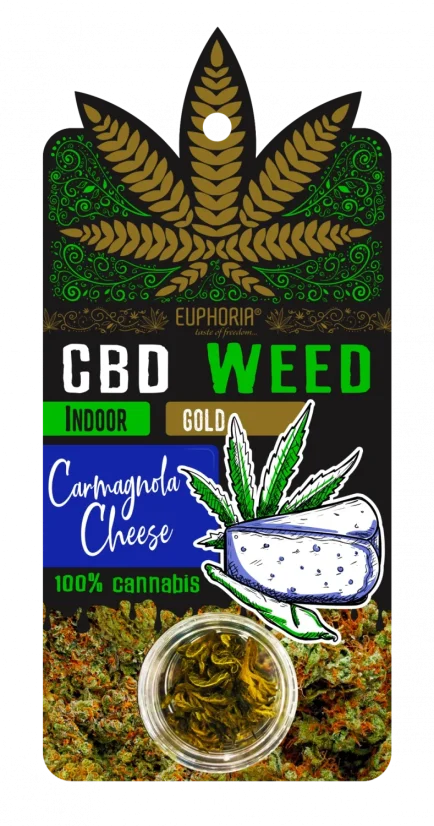 Euphoria CBD Weed Gold Carmagnola Cheese, 0,7 g