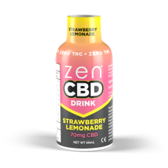 ZEN CBD -juoma - mansikkalimonadi, 70 mg, 60 ml