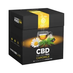 CBD harmančekový čaj, CBD 7,5 mg, balenie 20 čajových vrecúšok