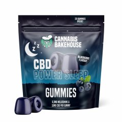 Cannabis Bakehouse CBD Power Sleep Gummies 300 mg, 20 ks x 15 mg CBD, 58 g