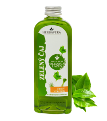 Herbavera Olejek konopny do kąpieli GREEN TEA, 400 ml