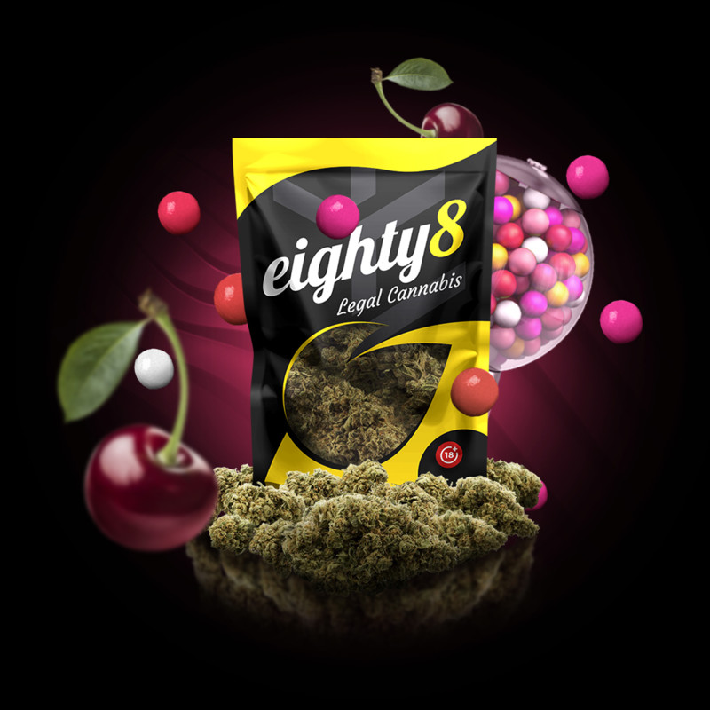 Eighty8 Bubblegum CBD Hampun kukka - 1-25 grammaa
