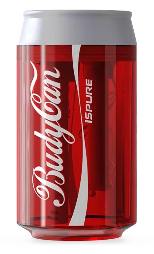 ISPURE BudyCan Water Pipe, red