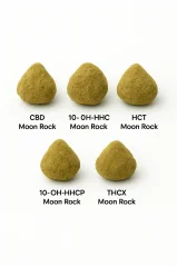 Moon Rock Flowers sample set - CBD Moon Rock, 10-OH-HHC Moon Rock, HCT Moon Rock, 10-OH-HHCP Moon Rock, THCX Moon Rock 5 x 1 g