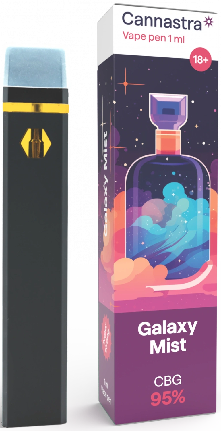 Cannastra CBG Disposable Vape Pen Galaxy Mist, CBG 95 %, 1 ml