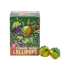 Euphoria Cannabis Energy Lollipop in a box, cannabis flavour (10 x 12 g)