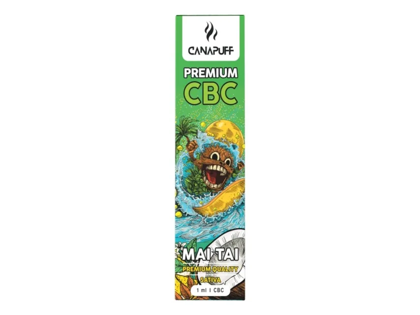 CanaPuff CBC Kertakäyttöinen Vape Pen MAI TAI, CBC 79 %, 1 ml
