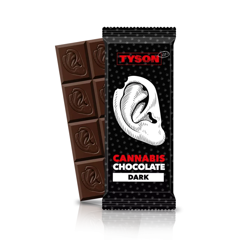 Tyson 2.0 Cannabis Chocolate - tumma, 100 g