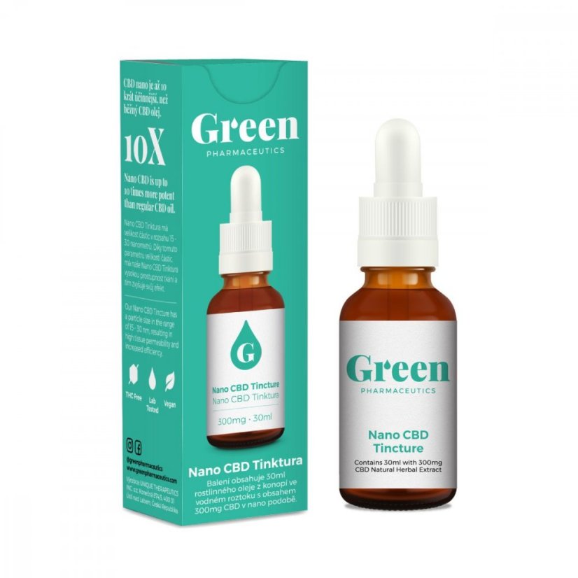 Green Pharmaceutics Nano CBD Tinktuura - 300mg, 30ml