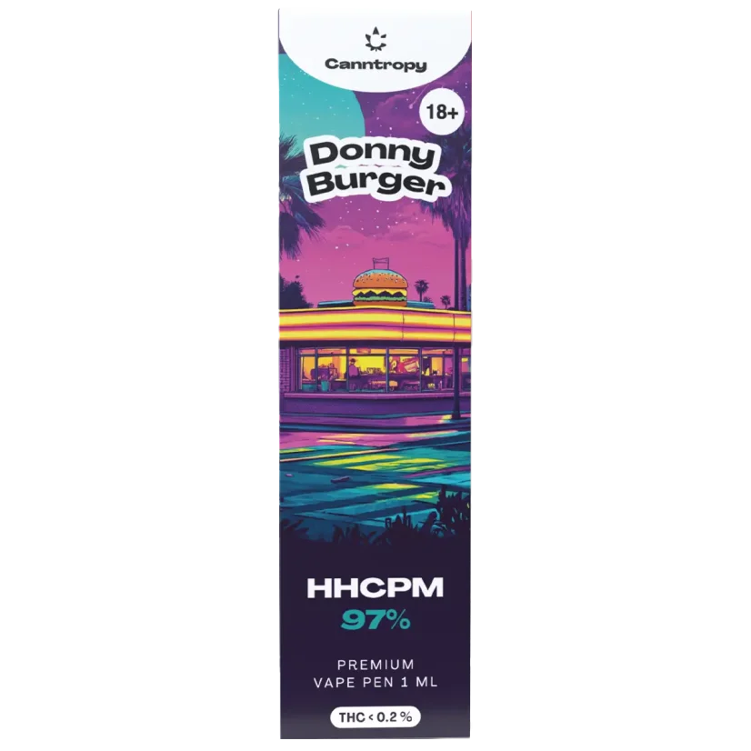 Canntropy HHCPM Vape Pen Donny Burger, calitate HHCPM 97%, 1 ml