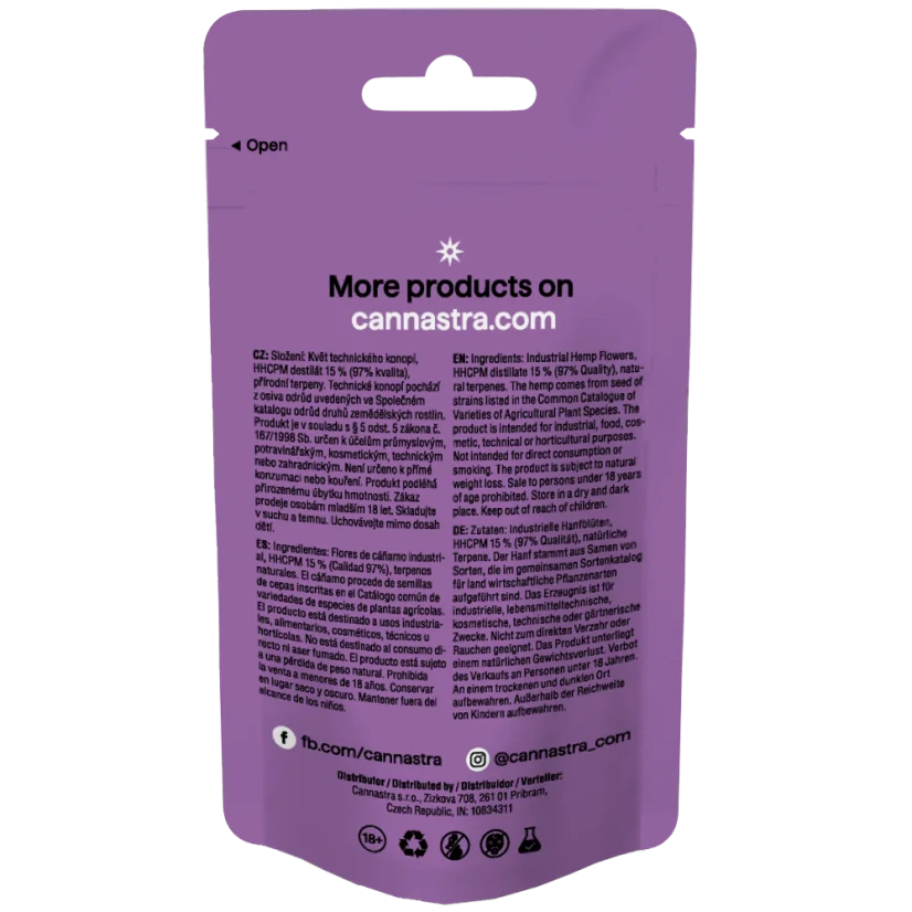 Cannastra HHCPM Flower Alien Cheese 97% kvalita, 1g - 100g