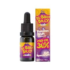 Bubbly Billy Buds CBD oil Passion Fruit, 30 % CBD, 3000 mg, 10 ml