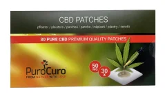 PuroCuro 50мг конопље ЦБД формула за фластере, 30 ком, 1500мг